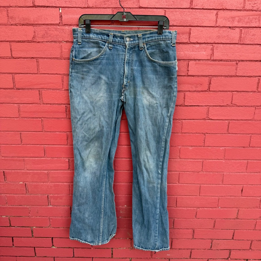 Vintage Levis‎ 646 Jeans 32 X 29 Orange Tab Bootcut Naturally Thrashed Blowout